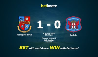 Dự đoán Harrogate Town vs Carlisle, Tỷ lệ cược & Mẹo cá cược 03/08/2025