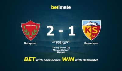 Dự đoán Hatayspor vs Kayserispor, Tỷ lệ & Mẹo cá cược 26/10/2024