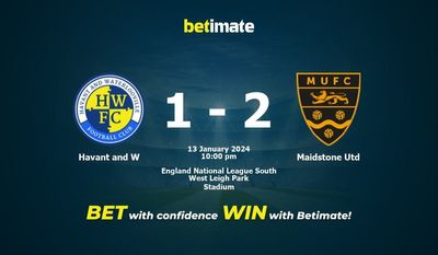 Dự đoán Havant và W vs Maidstone Utd, Tỷ lệ & Mẹo cá cược 13/01/2024