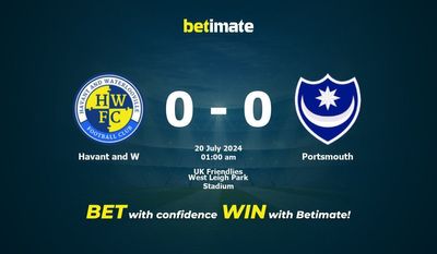 Dự đoán Havant và W vs Portsmouth, Tỷ lệ & Mẹo cá cược 19/07/2024