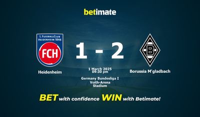 Dự đoán Heidenheim vs Borussia M'gladbach, Tỷ lệ cược & Mẹo cá cược 03/01/2025