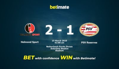 Dự đoán, Tỷ lệ cược & Mẹo cá cược Helmond Sport vs PSV Reserves 14/03/2025