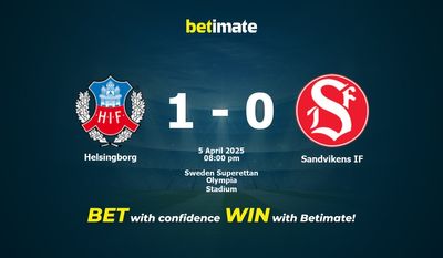 Dự đoán Helsingborg vs Sandvikens IF, tỷ lệ và tip cá cược 05/04/2025