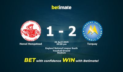 Dự đoán Hemel Hempstead vs Torquay, Tỷ lệ cược & Mẹo cá cược 26/04/2025