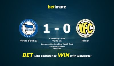 Nhận định, soi kèo Hertha Berlin II vs Plauen 31/01/2025