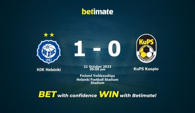 Dự đoán HJK Helsinki vs KuPS Kuopio, Tỷ lệ & Mẹo cá cược 21/10/2023