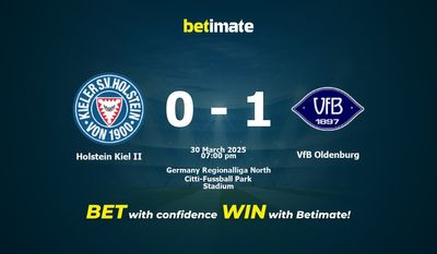 Dự đoán, Tỷ lệ cược & Mẹo cá cược Holstein Kiel II vs VfB Oldenburg 30/03/2025