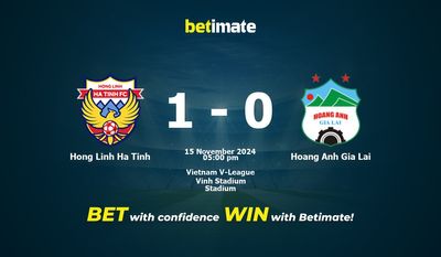 Dự đoán Hồng Lĩnh Hà Tĩnh vs Hoàng Anh Gia Lai, Tỷ lệ & Tip cá cược 15/11/2024