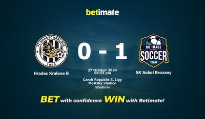Dự đoán Hradec Kralove B vs SK Sokol Brozany, Tỷ lệ & Mẹo cá cược 27/10/2024