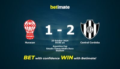 Dự đoán Huracan vs Central Cordoba, Tỷ lệ cược & Mẹo cá cược 24/10/2024