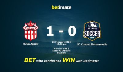 Dự đoán HUSA Agadir vs SC Chabab Mohammedia, Tỷ lệ & Mẹo cá cược 25/02/2024