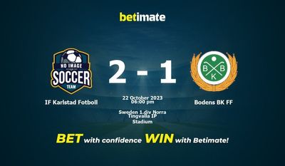 Dự đoán IF Karlstad Fotboll vs Bodens BK FF 22/10/2023