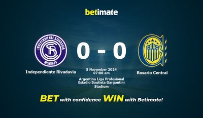 Soi kèo Independiente Rivadavia vs Rosario Central, tỷ lệ và tip cá cược 05/11/2024
