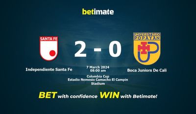 Soi kèo Independiente Santa Fe vs Boca Juniors De Cali, Tỷ lệ & Mẹo cá cược 07/03/2024