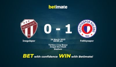 Soi kèo Inegolspor vs Fethiyespor, Tỷ lệ & Mẹo cá cược 26/03/2025