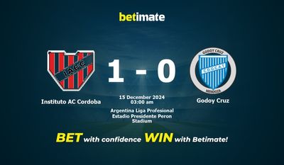 Dự đoán, Tỷ lệ cược và Mẹo cá cược Instituto AC Cordoba vs Godoy Cruz 14/12/2024