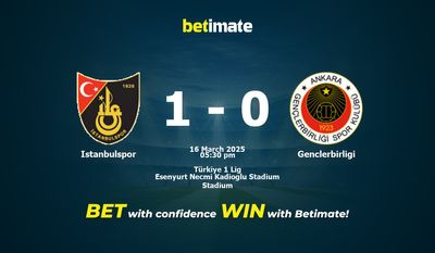 Soi kèo Istanbulspor vs Genclerbirligi, Tỷ lệ & Mẹo cá cược 16/03/2025