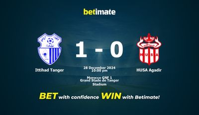 Dự đoán Ittihad Tanger vs HUSA Agadir, Tỷ lệ cược & Mẹo cá cược 28/12/2024