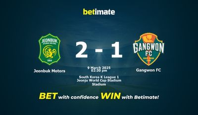 Dự đoán Jeonbuk Motors vs Gangwon FC, Tỷ lệ cược & Mẹo cá cược 03/09/2025