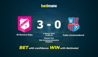 Soi kèo JK Nomme Kalju vs Paide Linnameeskond, tỷ lệ cá cược 05/03/2025