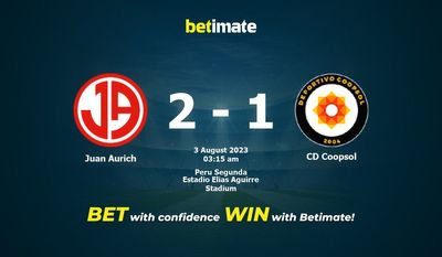 Soi kèo Juan Aurich vs CD Coopsol ngày 02/08/2023
