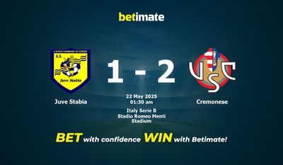 Dự đoán Juve Stabia vs Cremonese, tỷ lệ và mẹo cá cược 21/05/2025