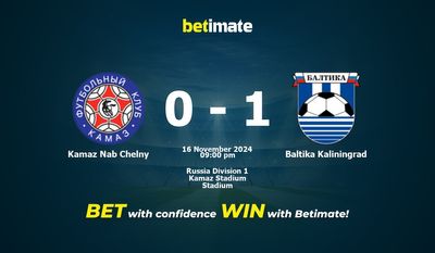 Dự đoán Kamaz Nab Chelny vs Baltika Kaliningrad, Tỷ lệ & Mẹo cá cược 16/11/2024
