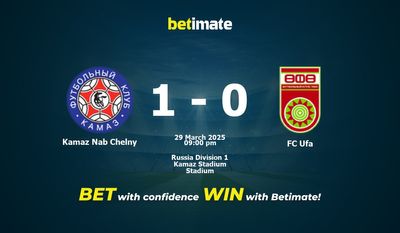 Dự đoán Kamaz Nab Chelny vs FC Ufa, Tỷ lệ & Mẹo cá cược 29/03/2025