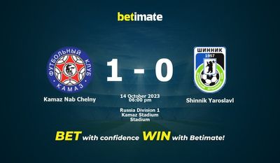 Dự đoán Kamaz Nab Chelny vs Shinnik Yaroslavl, Tỷ lệ & Mẹo cá cược 14/10/2023