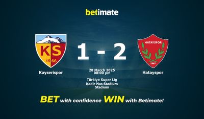 Dự đoán Kayserispor vs Hatayspor, Tỷ lệ & Mẹo cá cược 28/03/2025