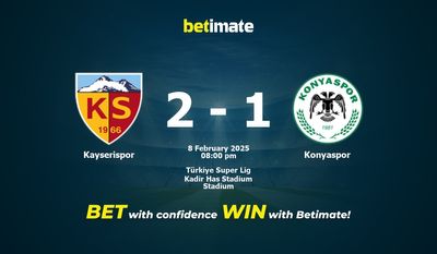 Soi kèo Kayserispor vs Konyaspor, Tỷ lệ & Mẹo cá cược 08/02/2025