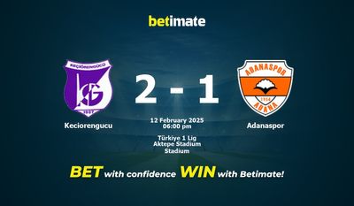 Dự đoán Keciorengucu vs Adanaspor, Tỷ lệ & Mẹo cá cược 12/02/2025