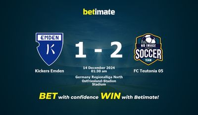 Dự đoán Kickers Emden vs FC Teutonia 05, Tỷ lệ & Mẹo cá cược 13/12/2024