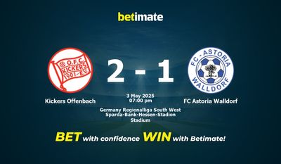 Dự đoán Kickers Offenbach vs FC Astoria Walldorf, tỷ lệ và tip cá cược 03/05/2025