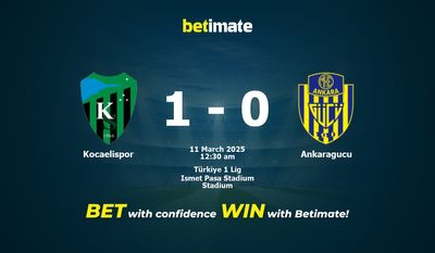 Soi kèo Kocaelispor vs Ankaragucu, tỷ lệ và tip cá cược 10/03/2025