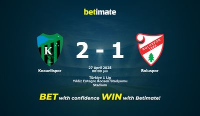 Soi kèo Kocaelispor vs Boluspor, Tỷ lệ & Mẹo cá cược 27/04/2025