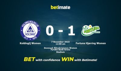 Dự đoán, tỷ lệ và mẹo cá cược KoldingQ Women vs Fortuna Hjørring Women 06/11/2023