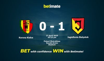 Soi kèo Korona Kielce vs Jagiellonia Bialystok, Tỷ lệ & Mẹo cá cược 27/04/2025