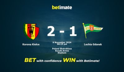 Dự đoán Korona Kielce vs Lechia Gdansk, tỷ lệ và tip cá cược 09/11/2024