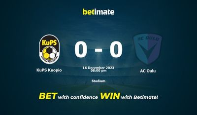Dự đoán KuPS Kuopio vs AC Oulu, Tỷ lệ & Mẹo cá cược 16/12/2023
