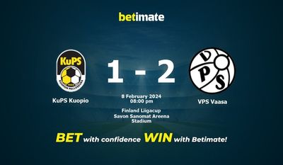 Dự đoán KuPS Kuopio vs VPS Vaasa, tỷ lệ cá cược 08/02/2024