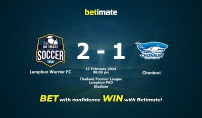 Soi kèo Lamphun Warrior FC vs Chonburi, Tỷ lệ & Mẹo cá cược 17/02/2024