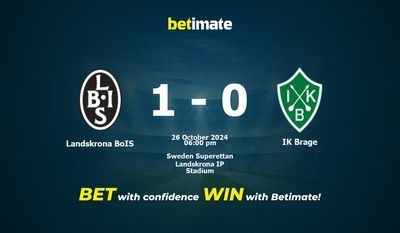 Dự đoán Landskrona BoIS vs IK Brage, Tỷ lệ & Mẹo cá cược 26/10/2024