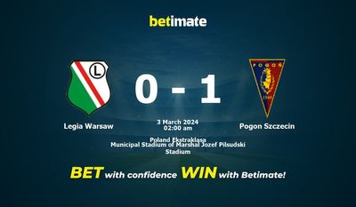 Soi kèo Legia Warsaw vs Pogon Szczecin, Tỷ lệ & Mẹo cá cược 02/03/2024