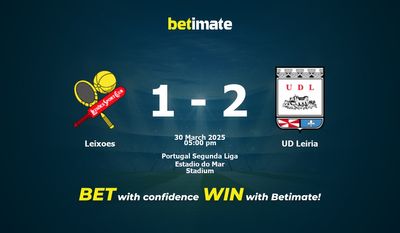 Dự đoán Leixoes vs UD Leiria, tỷ lệ cá cược 30/03/2025