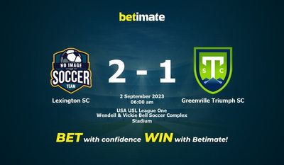 Dự đoán Lexington SC vs Greenville Triumph SC, tỷ lệ cá cược 01/09/2023