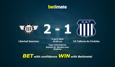 Dự đoán Libertad Asuncion vs CA Talleres de Córdoba, tỷ lệ cá cược 08/04/2025