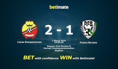 Dự đoán Lierse Kempenzonen vs Francs Borains, tỷ lệ và mẹo cá cược 02/03/2024