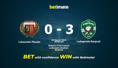 Soi kèo Lokomotiv Plovdiv vs Ludogorets Razgrad, Tỷ lệ & Mẹo cá cược 30/03/2025