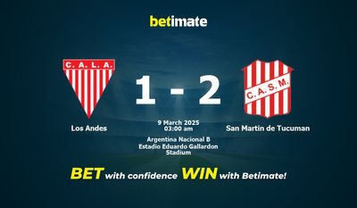 Dự đoán Los Andes vs San Martin de Tucuman, tỷ lệ và tip cá cược 08/03/2025